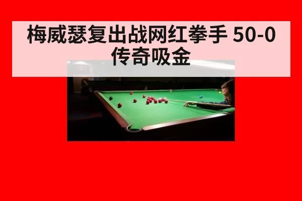 梅威瑟复出战网红拳手 50-0传奇吸金
